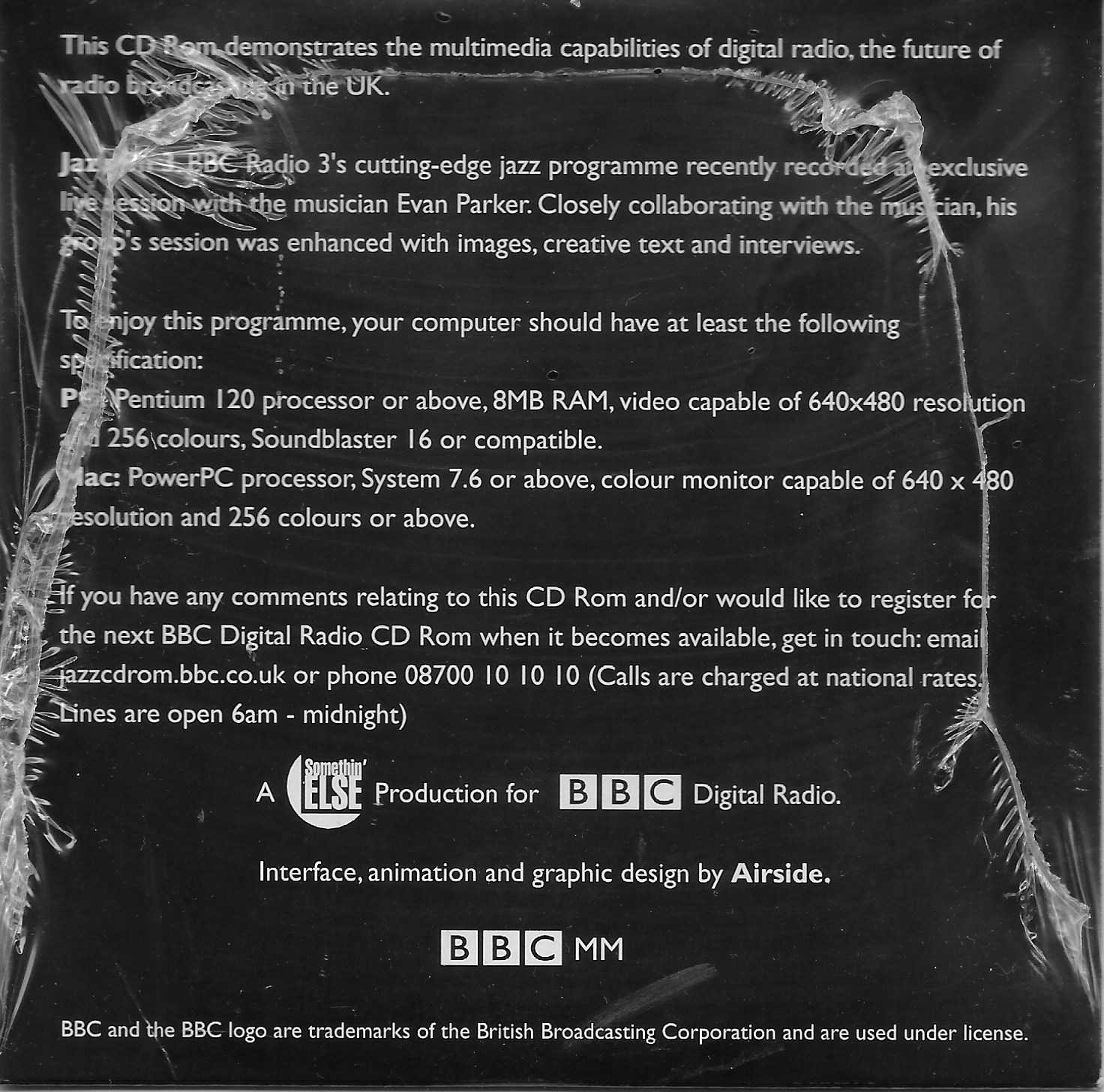 Back cover of BBC DR 1